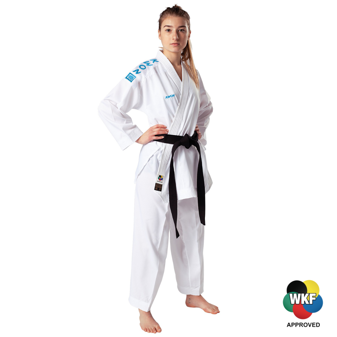 KWON Kumite Gi Blue WKF Approved Front