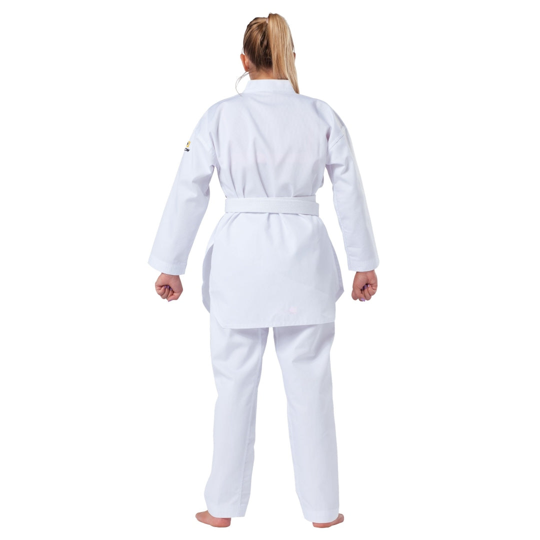 KWON Evolution Taekwondo Uniform White Collar back